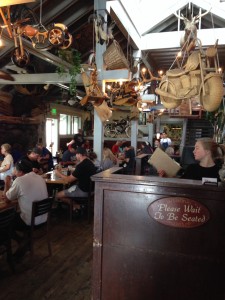 Rosie's has accumulated lots of skis, bicycles, animal heads and vintage Tahoe paraphernalia since it  became a cafe in 1964.