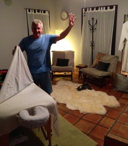 Enjoying 90 minutes on the tranquil table at Luna Bodywork Studio in Redding, CA.