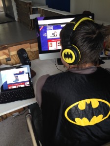 Noble Creative's Aaron Patterson works better wearing a Batman costume.