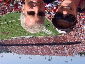 The Idiot and his son Luke at Stanford Stadium in Palo Alto, CA. (Photo: Luke Stratte-McClure)