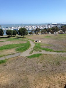 Oyster Point at noon.