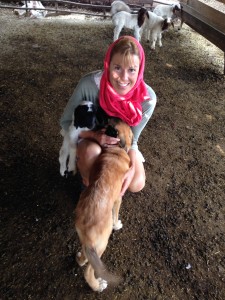 Partner Liz Chapin's daily effort to adopt an animal(s), in this case a lamb and dog.