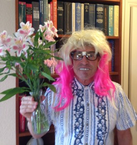 The Idiot is a flower-power nerd for Halloween. (Photo: Liz Chapin)