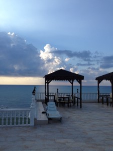 This is where The Idiot was sitting when the tornado appeared and disappeared shortly after 8 am on Sunday, October 5, 2014. (Photo: Liz Chapin)