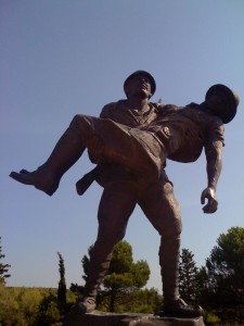 A memorial statue in Gallipoli.