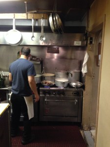 The Causeway kitchen is always The Idiot's first stop in Gloucester, where today he told a new server that chowder is a corruption of the French word chaudiere, which means cauldron. 