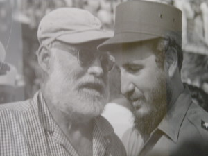 Running into Ernest Hemingway and Fidel Castro.
