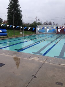 There's too much rain for trekking but it's never too wet, when there's no lightning, for an Idiot-ic workout in the YMCA pool.