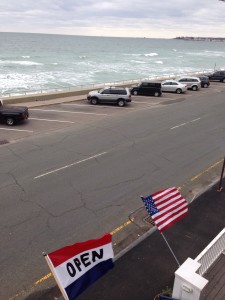 How happy would Americans be if a hotel put OPEN, or CLOSED, on the US flag?