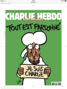 The actual cover of the issue that had a print run of five million copies this week.