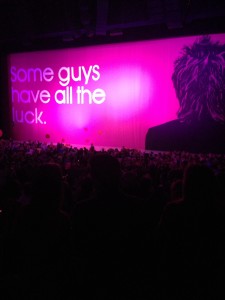 Leaving Las Vegas with Rod Stewart's "Do You Think I'm Sexy?" buzzing in his brain.