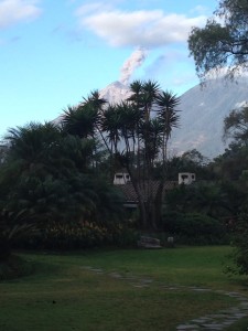 Antigua is under the active Acatenango volcano.