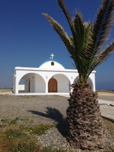 The pristine chapel in quiet villa-filled Agia Thekla (the summer season starts next month) is followed by a beach for dogs in Agia Napa, one of the best-known party/hotel/beach resorts in Cyprus. Agia means "holy."