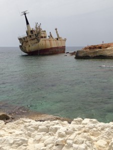 The rusting Albanian-owned, Sierre Leone-flagged EDRO III has been on the rocks near Coral Bay, Cyprus, since December 2011 and isn't getting any more attractive. Anyone need scrap steel? The Idiot can do the deal for you.