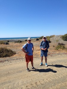 Seasoned MedTrek scouts have no trouble following tracks made by Turkish tanks near the Aphrodite Beachfront Village.