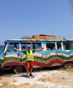 The Idiot declined an offer to manage the Magic Bus Food Truck in order to keep MedTrekking around the island country of Cyprus. (Photo: Liz Chapin)