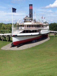 Although it's no longer in service on Lake Champlain, The Idiot spent two hours investigating the Ticonderoga at the Shelburne Museum.