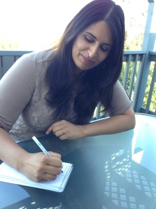 Amber Sandhu took copious notes during a two-hour discussion with The Idiot about his upcoming MedTrek in Lebanon.