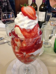 A strawberry tallcake a day has been The Idiot's regimen prior to embarking on his MedTrek in the Middle East at the end of the week.