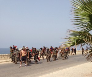 It was a MedTrek first when The Idiot met a group of good-natured but weary soldiers on a 120-kilometer march on a hot day in Northern Lebanon. It got me reflecting on the country's vast number of past conflicts  as I calmly MedTrekked on the Mediterranean.