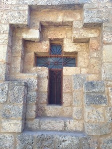 A cross at the St. John the Baptist convent in Enfeh reminds me that Lebanon's population is over 40 percent Christian.