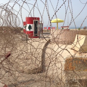 Military facilities frequently make it difficult to walk on the coast in Lebanon.