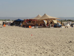 Communal tents and long talks were the mode on Israel's beaches during the Feast of the Tabernacles (Sukkot) holidays this autumn.