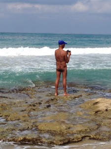 What impressed The idiot the most during his MedTrek down the coast of Israel to Tel Aviv? Was it... ...a rare nudist near Herzilya.