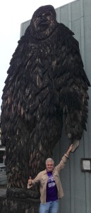 The Idiot first heard tales of bipedal ape-like Bigfoot when he was in grade school and met the beast near Willow Creek, CA, when he was eleven. His children grew up on stories and tales of muscular Bigfoot's adventures and exploits.