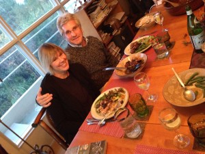 The Idiot and Liz Chapin enjoy a holiday meal in Redding, CA. (Photo: Marc Beauchamp)