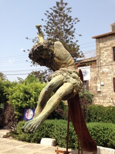 A statue of Christ in Lebanon, which is about forty percent Christian.