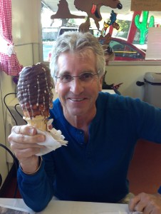 Redding (CA) Record Searchlight restaurant reviewer Marc Beauchamp insisted that The Idiot finish his lunch. He did.  (Photo: Marc Beauchamp)