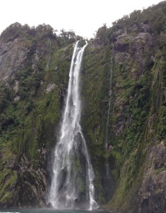 The Idiot thought twice about climbing up this stunning waterfall.