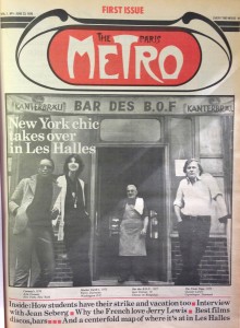 The first issue of "The Paris Metro" published in June 1976.