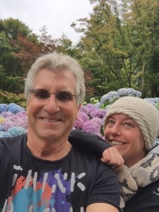 The Idiot and his daughter Sonia at the botanic gardens in Christchurch, New Zealand.