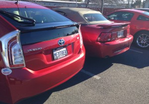 The speedy, sexy, red Prius has become so popular since The Idiot put a MedTrek license plate on his in 2012 that, in view of the Super Bowl ad, he may have to downgrade to a red Mustang -- or choose a new color.