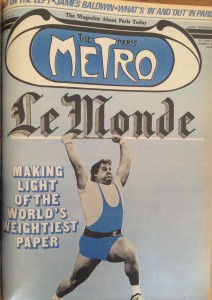 "The Paris Metro" took on the arrogance of "Le Monde"....