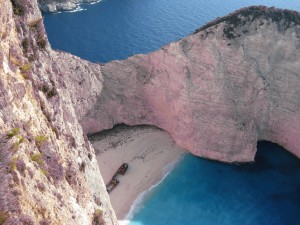 An Idiot-ic swimming hole on Zakinthos in Greece.