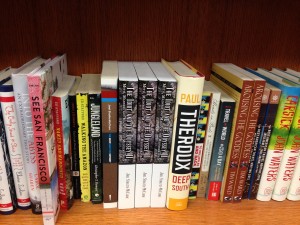 The Idiot's books at the Stanford University Bookstore amid the ruins of Egypt and Europe.