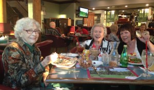A country club meal featuring a river view for his mother (96), his former middle school librarian (96) and his younger sister-in-law is the right way to bid adieu to sunny Redding, CA, before encountering snowy MA, VT, NY and CT.