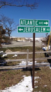 No, The Idiot's not back MedTrekking in Israel on the Mediterranean Sea. He has to choose between going through the snow to Jerusalem or the Atlantic Ocean on the oceanside in Cohasset, MA.
