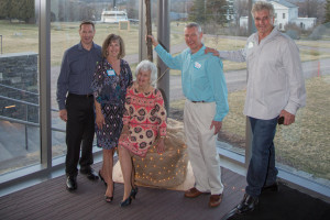 The Idiot and family members at Lois McClure's 90th birthday party at the Shelburne Museum south of Burlington, VT. That's the Ticonderoga steamboat, launched in 1906, in the background. (Photo: Mark Mahan)