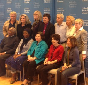 Some members of the Columbia School of Journalism Class of '71 even made it to the group photo. (Photo: Liz Chapin)