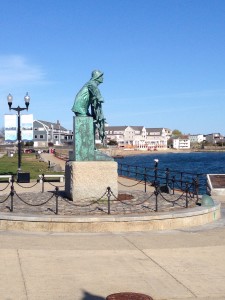Gloucester is considered "America's Oldest Seaport," and the 1925 "Man At The Wheel" statue honors lost fisherman. 