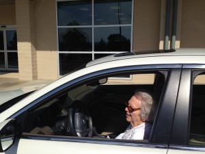 Although The Idiot's 96-year-old mother was waiting for him curbside when he arrived in Redding, CA, on a flight from San Francisco, she insisted he use the Uber app to order her services before she'd let him in the car.