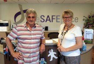 The Idiot met with One Safe Place executive director Jean King to discuss what type of assistance he might provide to help make the well-equipped facility an even safer place for anyone impacted by domestic violence and/or sexual assault. (Photo: Jamie Carlson)