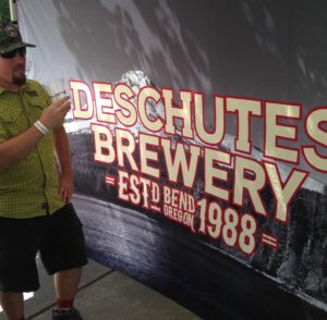 He stopped to get a crash course in the long history of Deschutes Brewery, which was established in 1988.
