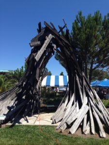 Sculptures at Redding City Hall shared their park with local restaurants, bands, breweries and wineries last Sunday.