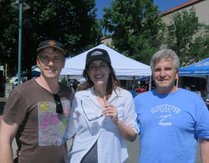 "Jacque Jabs/Special to the Record Searchlight Left to right: Luke Stratte-McClure of Hollywood, Sam Dunnachie of Hollywood and Joe Stratte-McClure of Redding attend the Pros and Joes Barbeque Grilldown on Saturday in Redding."