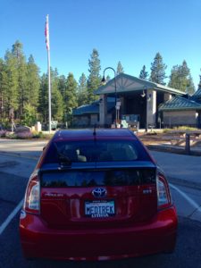 Most rest areas, like this one near Mount Lassen in Califonrina, have short trail networks for Idiots who insist on taking a road trip despite recent back surgery.